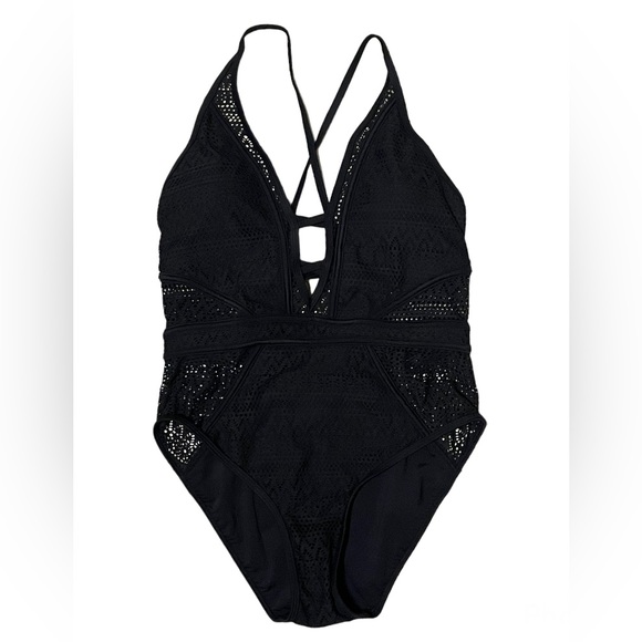 NWT Mesh Plunge Cutout One-Piece - Picture 9 of 13